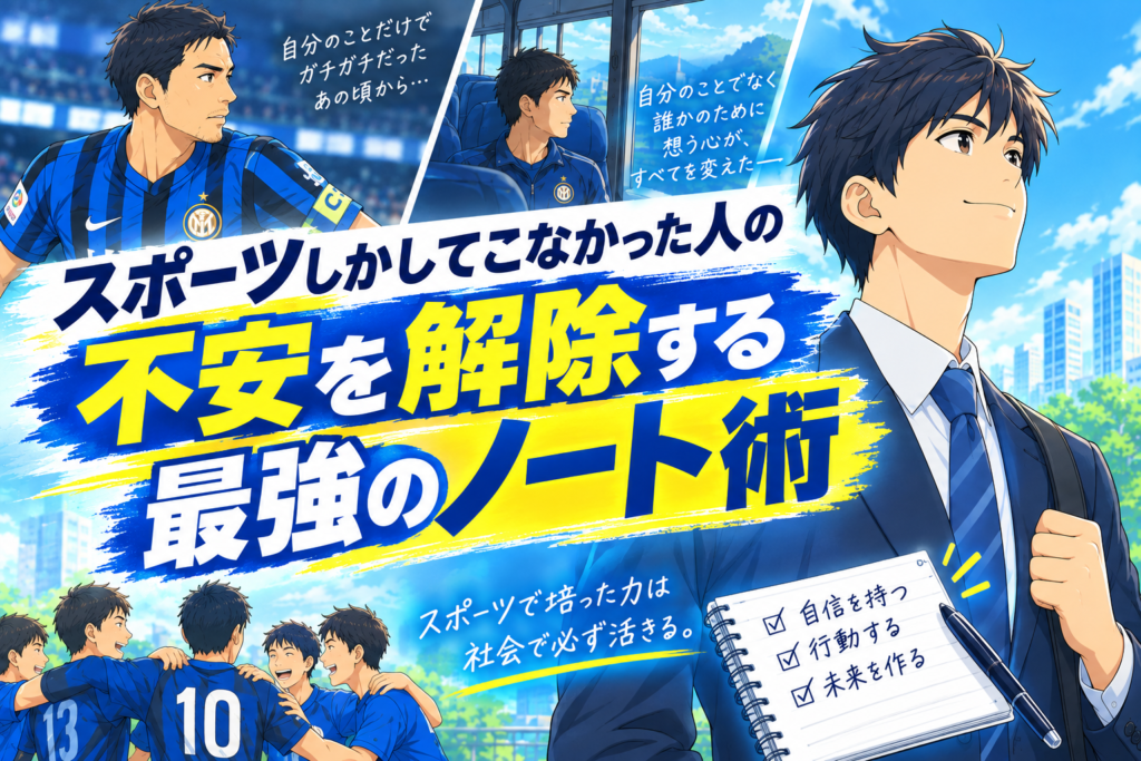 スポーツしかしてこなかった人の不安！それでも社会で通用する理由
