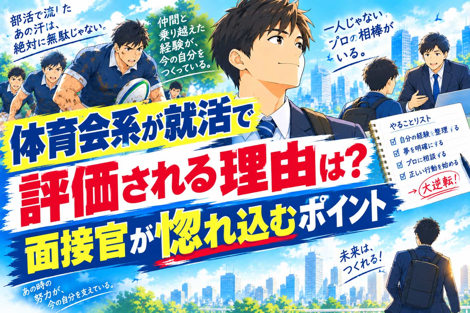 体育会系が就活で評価される理由は？面接官が惚れ込むポイント