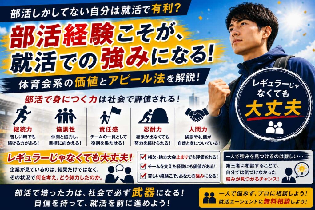部活しかしてない自分は就活で有利？