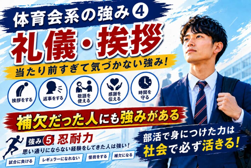 体育会系の就活の強みとは？