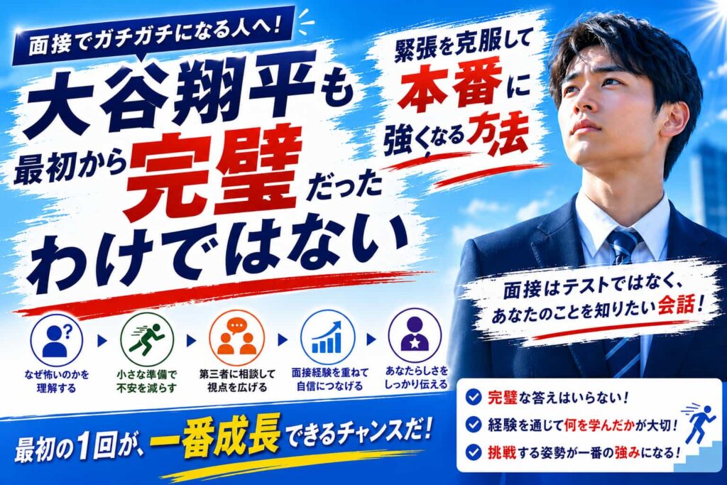 面接が怖いと感じる原因とは？緊張を克服して本番に強くなる方法