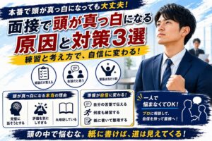 面接で頭が真っ白になる原因とは？本番で焦らないための対策3選